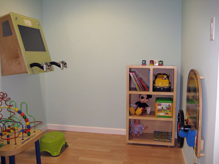 Photo of kids play area for pediatric dentist Dr. Christine Dowling